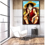 tableau toile one piece monkey luffy smile 5