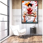 tableau toile one piece monkey luffy smoke 5