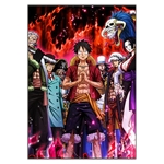 tableau toile monkey luffy personnage 3