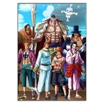 tableau toile one piece equipage barbe blanche 1