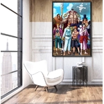 tableau toile one piece equipage barbe blanche 3