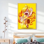 tableau toile one piece sanji tiny wano 2