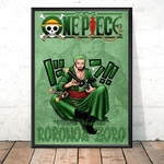 tableau toile one piece line roronoa zoro 2