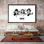 tableau one piece freres luffy ace sabo jump 3