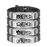 bracelet one piece silisteel jolly roger