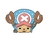 autocollant one piece tony chopper face