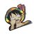 autocollant one piece monkey luffy brillant