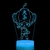 lampe 3d one piece chopper bomb hat blue