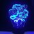 lampe 3d one piece monkey luffy gear 4 bleu
