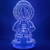 lampe 3d one piece monkey luffy kid 2 bleu