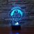 lampe 3d one piece monkey luffy peace bleu