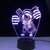 lampe 3d one piece mini monkey luffy bleu 2