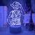 lampe 3d one piece luffy strawhat bleu