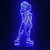 lampe 3d one piece usopp bleu