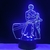 lampe 3d one piece roronoa zoro 2 bleu