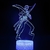 lampe 3d one piece zoro sabres blue 2