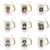 mug one piece gold pure