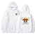 sweatshirt one piece double logo white