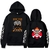 sweatshirt one piece jolly portgas ace black