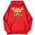 sweatshirt hoodie one piece logo paysage rouge