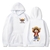 sweatshirt one piece monkey luffy white
