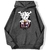 sweatshirt hoodie one piece monkey luffy gear gris fonce