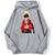 sweatshirt hoodie one piece luffy haki gris
