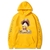 sweatshirt one piece luffy pancakes yellow