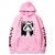 sweatshirt one piece luffy smile pink