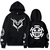 sweatshirt one piece pirate trafalagar law black