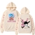 sweatshirt one piece zoro wano kuni beige