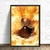 tableau toile one piece portgas ace flamme 1