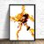 tableau toile one piece monkey luffy fire 1