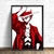 tableau toile one piece monkey luffy red 1