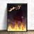 tableau toile one piece vinsmoke sanji fire 1
