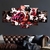 tableau toile one piece 5 parties luffy gear fourth snakeman 1