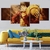 tableau toile one piece 5 parties monkey luffy strawhat 1