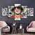 tableau toile one piece 5 parties manga monkey luffy 1