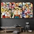 tableau toile one piece 3 parties roi pirates 1