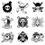 autocollant one piece jolly roger