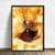 tableau toile one piece portgas ace flamme 1