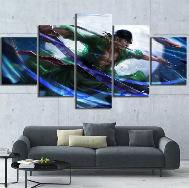 Tableau One Piece Roronoa Zoro Cadre Toile