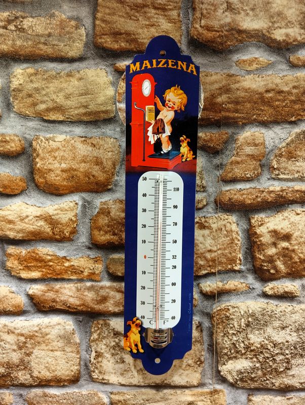 thermomètre publicitaire vintage maizena