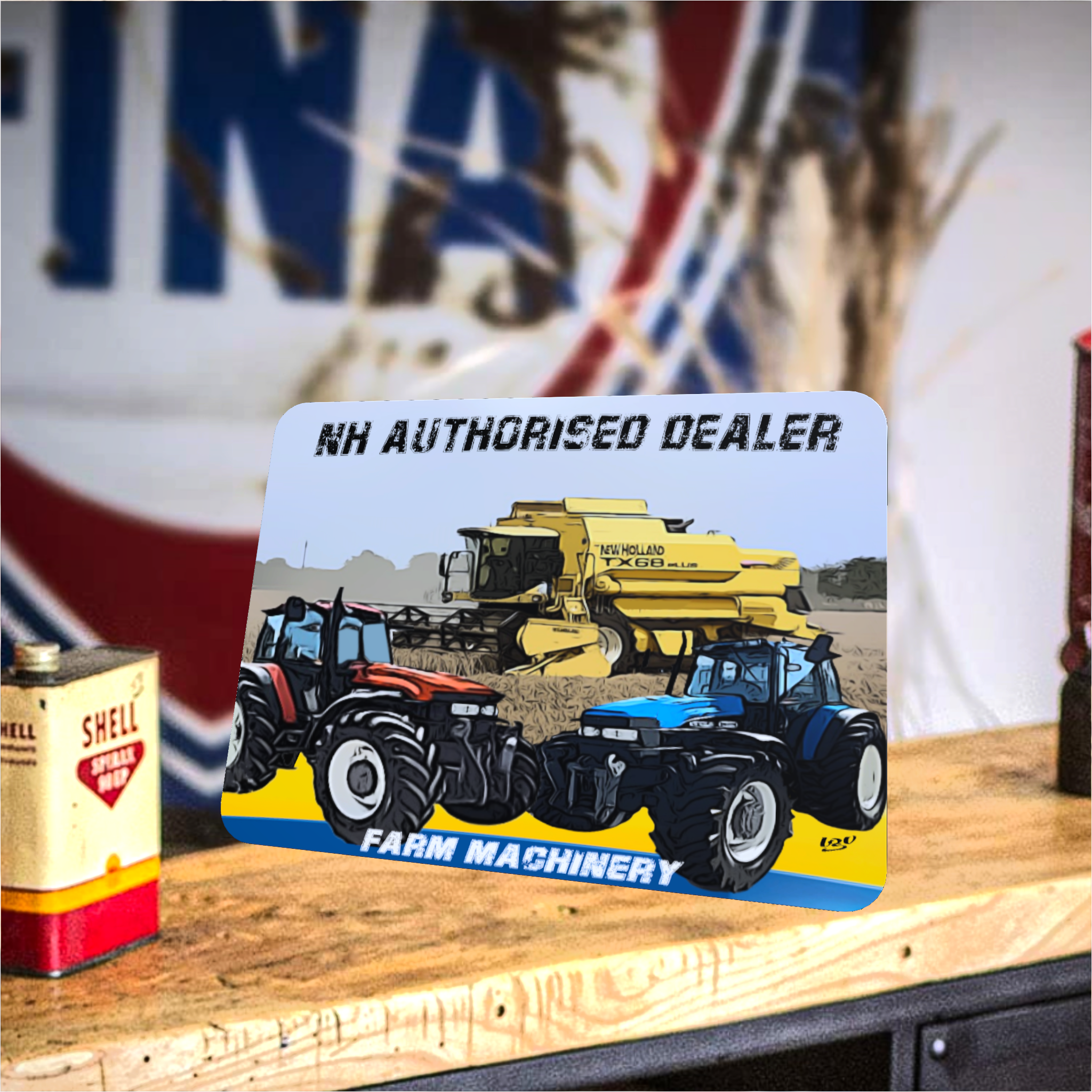 tapis de souris rétro new holland