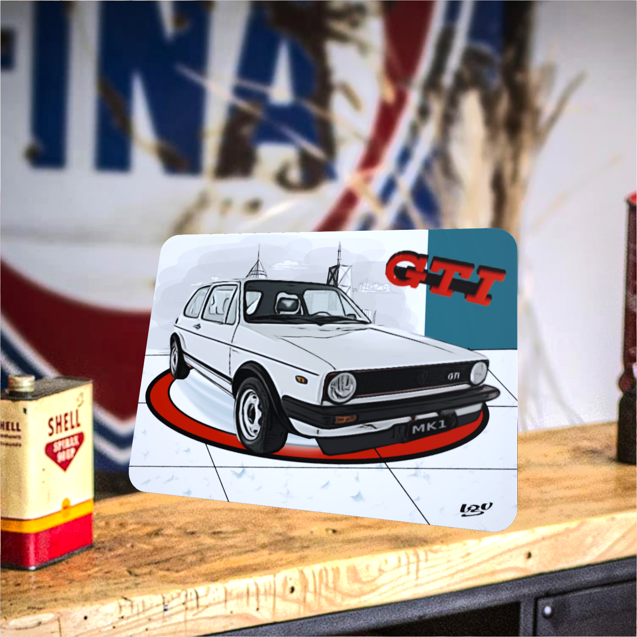 tapis de souris golf gti mk1 vintage