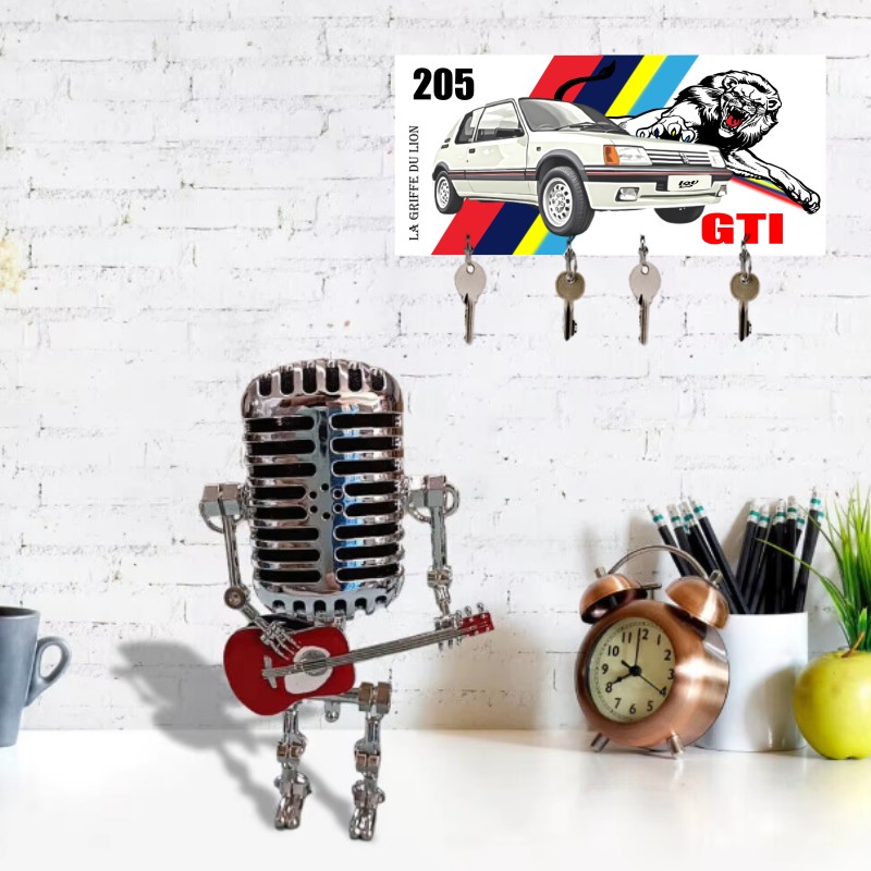 accroche-clés peugeot 205 gti sort ses griffes