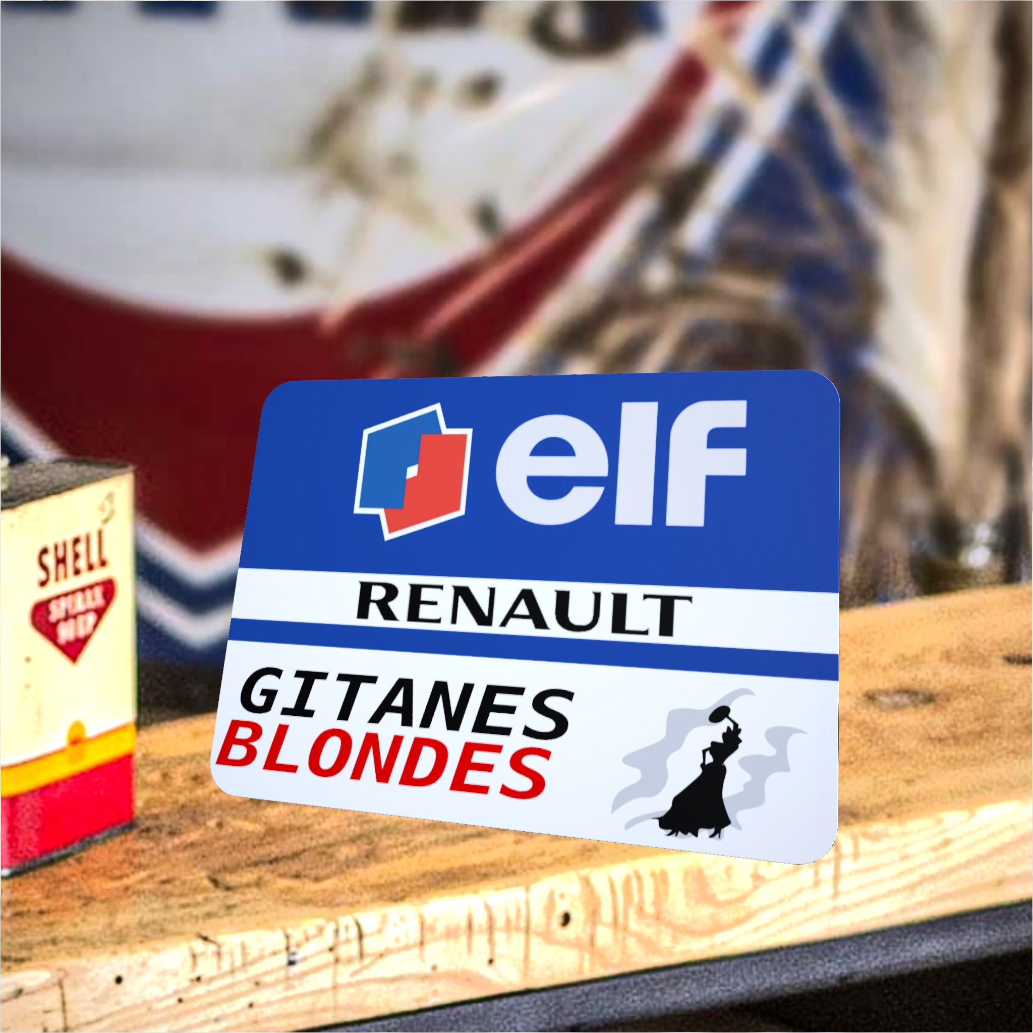 tapis de souris renault f1 vintage gitanes elf