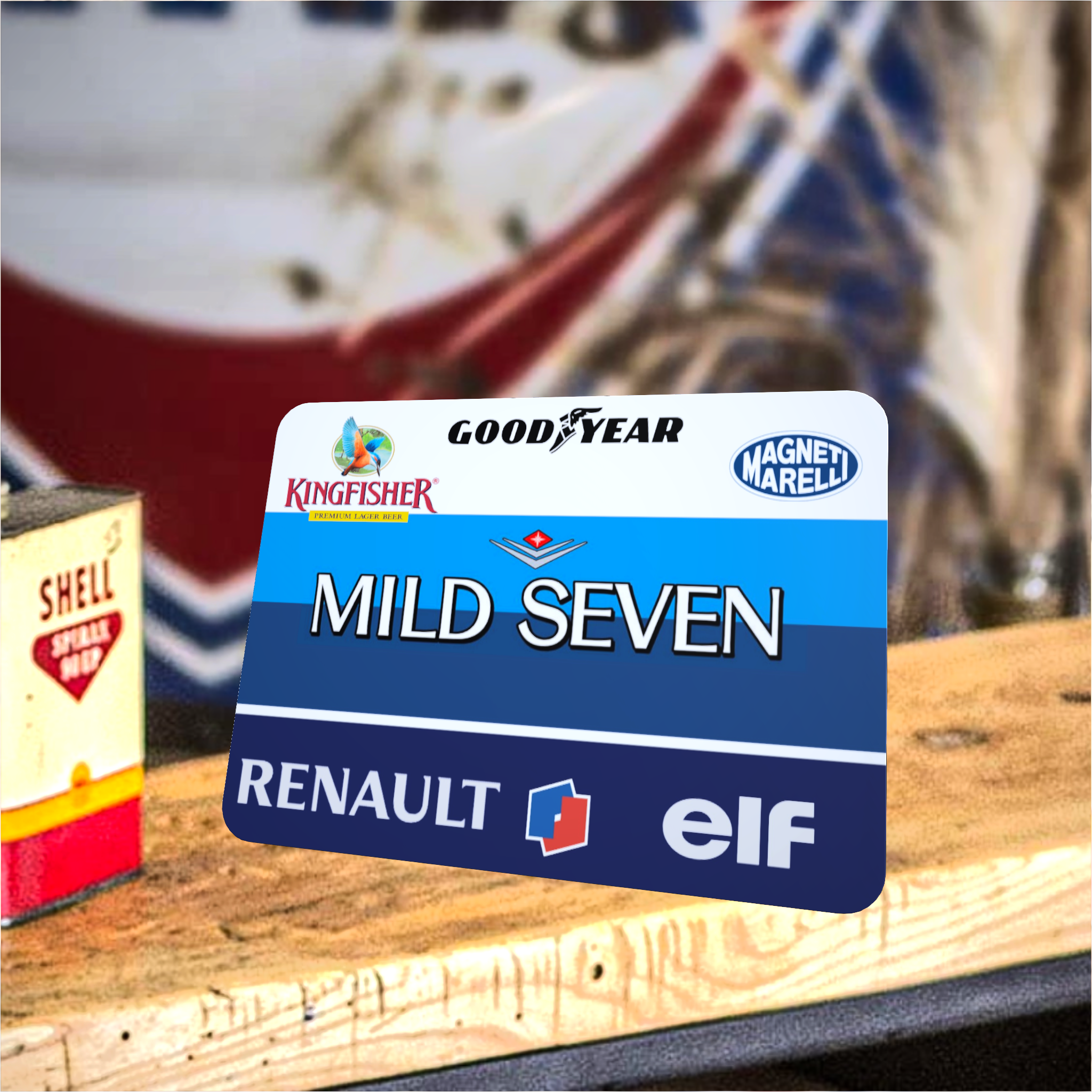 tapis de souris vintage renault f1 mild seven