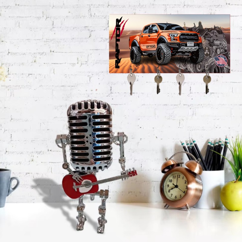 accroche-clés ford raptor orange