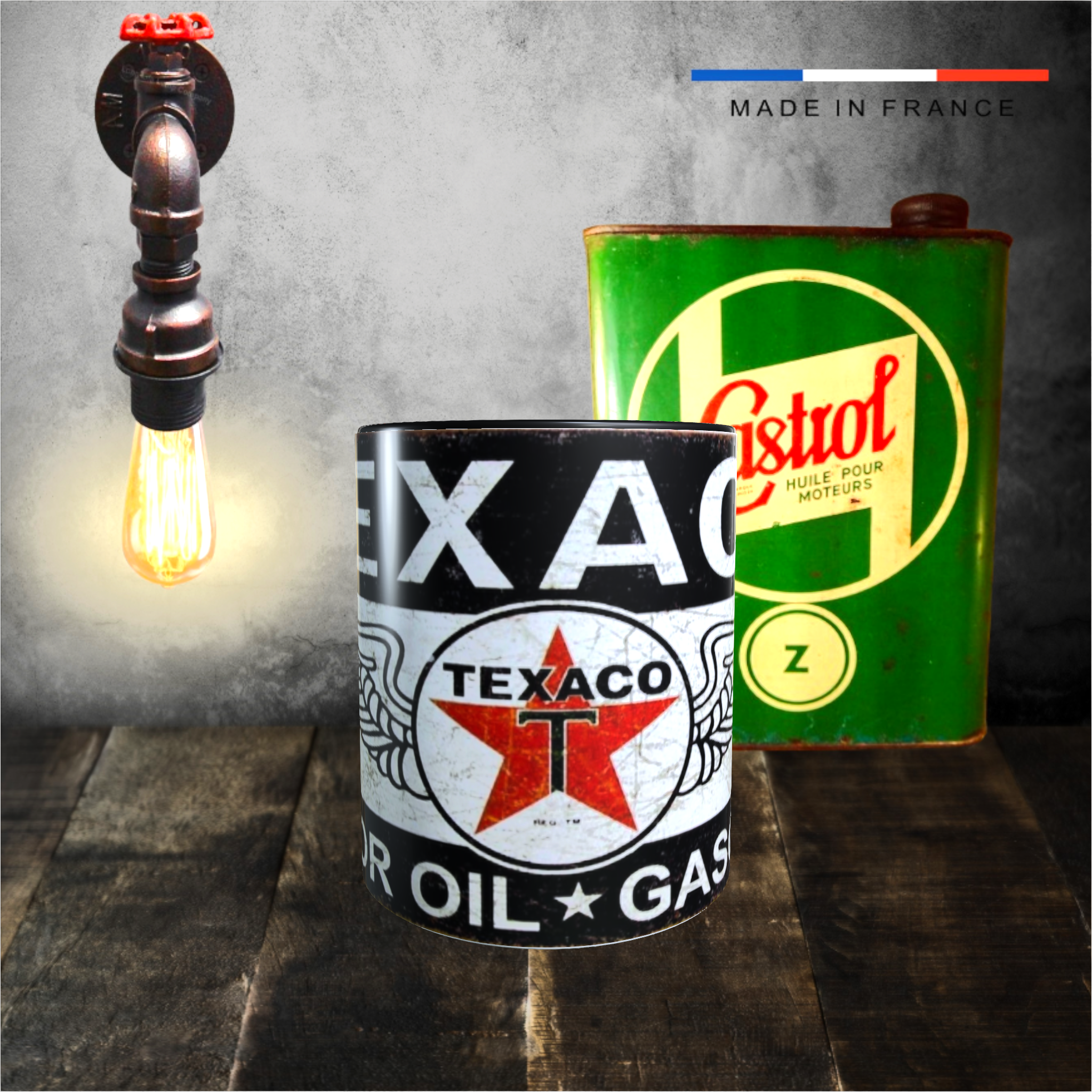 mug texaco motor oil logo